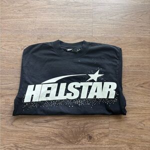 Hellstar Black & white rhinestone Tee